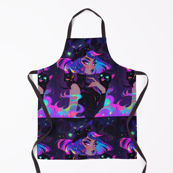 Item preview, Black Cat Momma Flourescent Goth Girlie designed and sold by BoudiccaLondon.