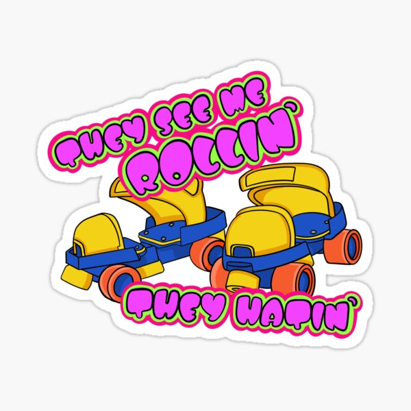 Item preview, They See Me Rollin- 90s Skates designed and sold by kingleonforrest.