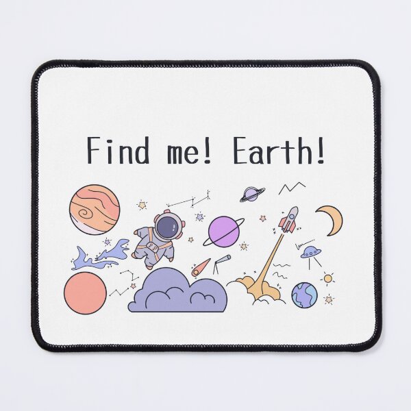 Item preview, Astronomi icon doodle: find me earth! designed and sold by Mocizzy.
