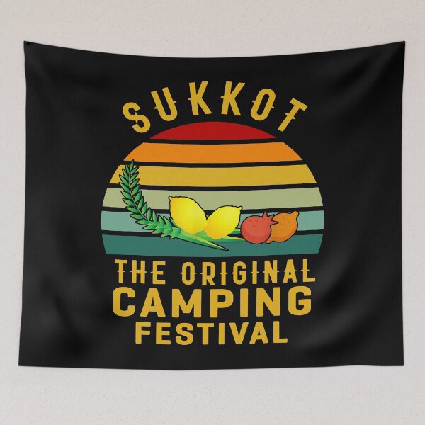 Item preview, Sukkot The Original Camping Festival Sukkah Lulav Etrog Tees designed and sold by AustenKozey.