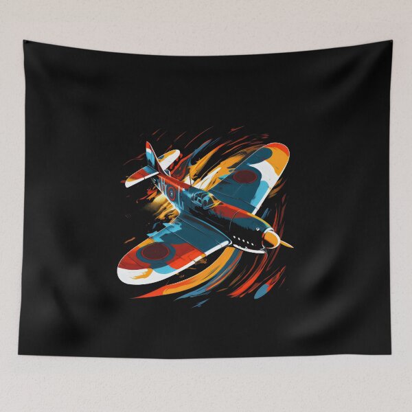 Item preview, Spitfire Airplane Pilot Aviator Military Warbirds Vintage designed and sold by farhanhafeez.