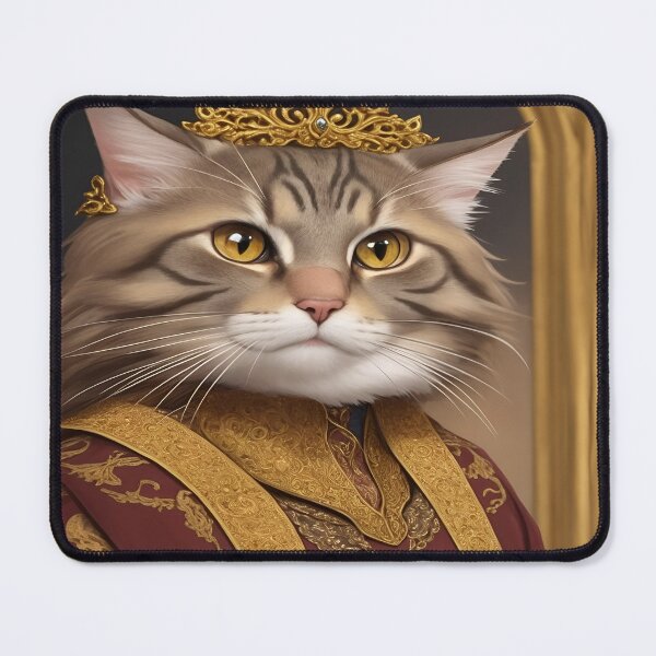Item preview, Captivating Royal Cat Portraits:Discover the Elegance and Grace of Feline Art designed and sold by Tamas Das.