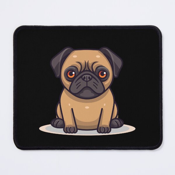 Item preview, Adorable Comic Style Pug - Perfect for pug fans designed and sold by SketchyPedals.