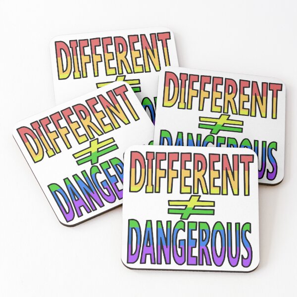 Item preview,  Rainbow Typography - Different =/= Dangerous designed and sold by BackgroundPixel.
