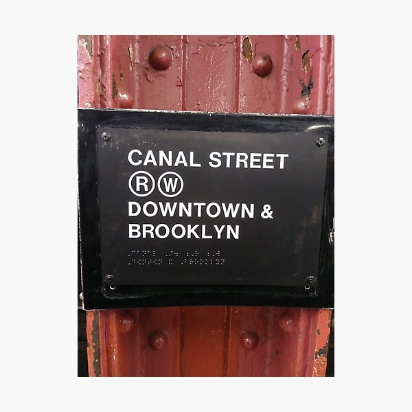 Street, City, Buildings, Photo, Day, Trees, New York, Manhattan, Brooklyn Photographic Print