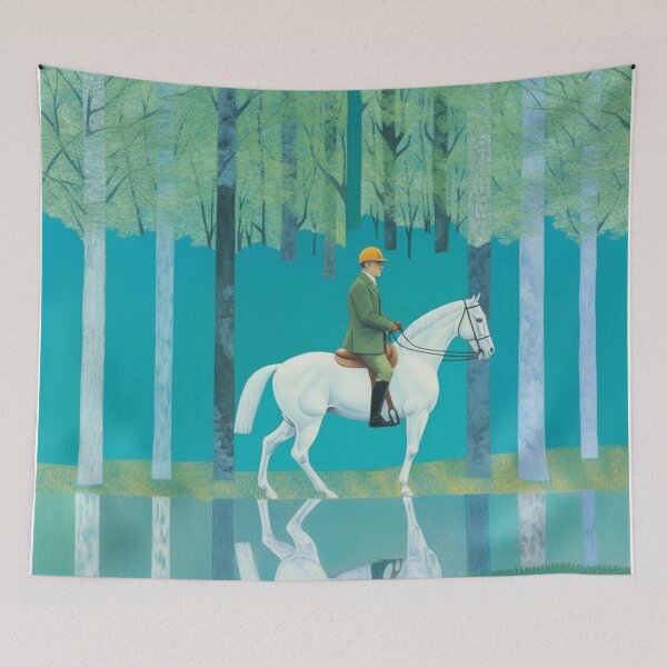 Artikelvorschau, David Hockney Horseman Spiegel entworfen und verkauft von Raymondjacky.