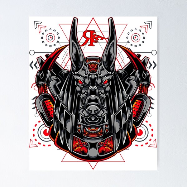 Premium Vector | Anubis skull