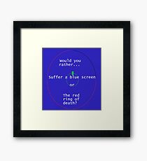 Death is eminent. Framed Print