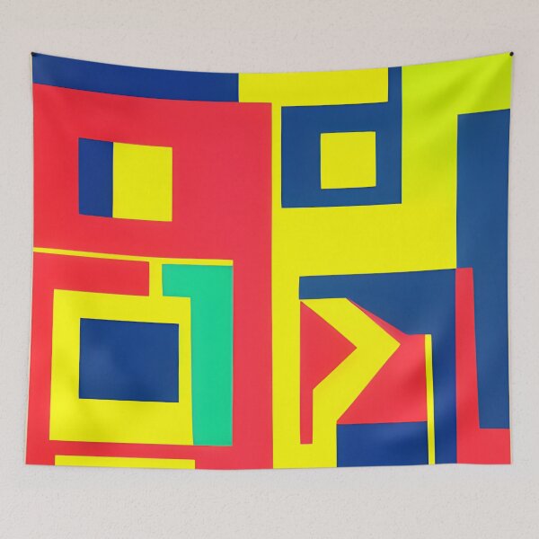 Item preview, Diseño de arte retro de colores brillantes de mediados de siglo abstracto. designed and sold by mahercara.