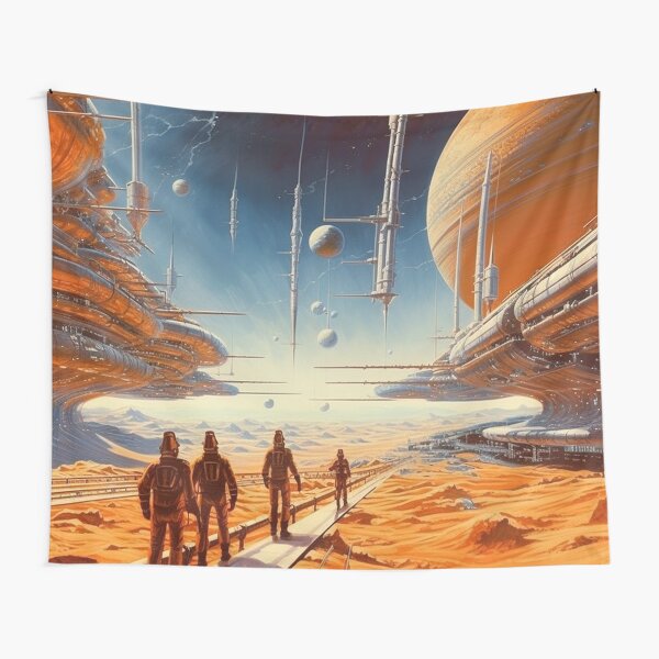 Item preview, nasa retro futurism space art designed and sold by stephenkings.