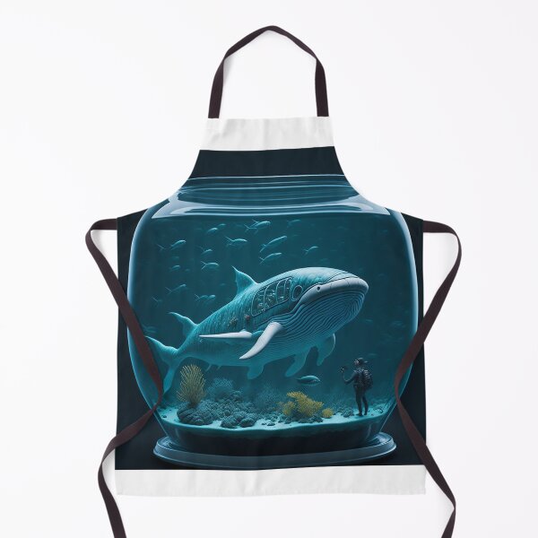 Item preview, Shark submarine in a glass tank designed and sold by WhimsyFinds.