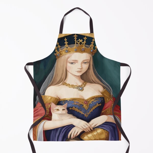 Item preview, Enchanting Portrayals of Royal Women with Cats: Adorn Your Space with Graceful Artwork designed and sold by Tamas Das.