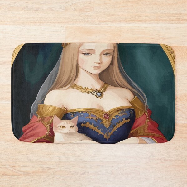 Item preview, Enchanting Portrayals of Royal Women with Cats: Adorn Your Space with Graceful Artwork designed and sold by Tamas Das.