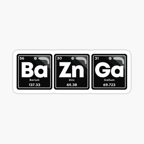 Big Bang Theory Inspired Door Mat Bazinga Periodic Table / Geek Gift /  Gamer Gift / TV Show / Comedy / Fandom Gift 