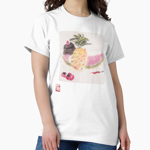 Chinese painting Fruits and Vegetables Classic T-Shirt
