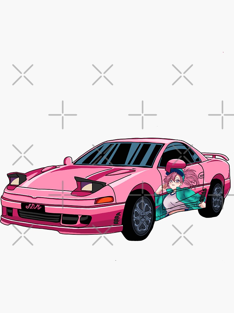 Porsche JDM Anime Girl