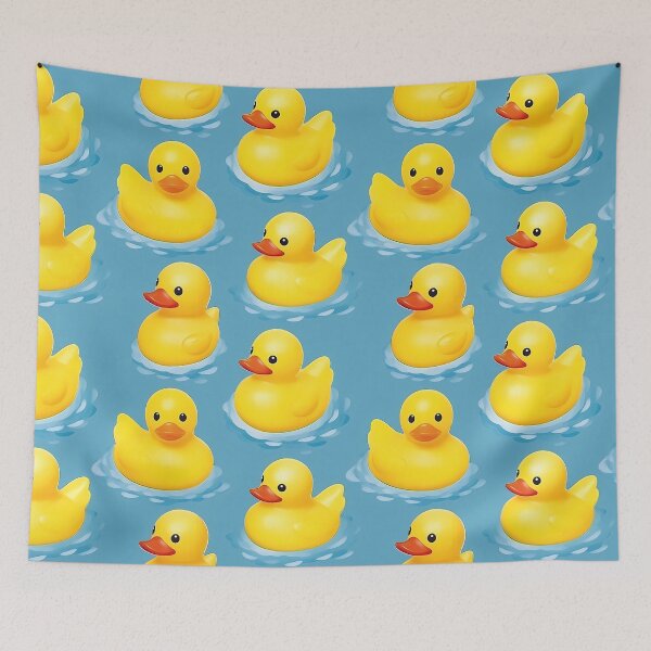 Item preview, Watercolour Rubber Duck Seamless Pattern designed and sold by PatternStudios.