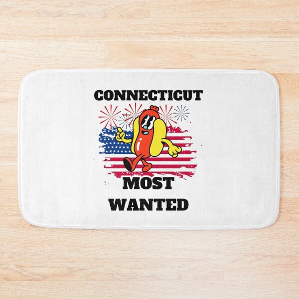 Item preview, CONNECTICUT Most Wanted Funny Wiener, 4th Of July designed and sold by ShopULove.