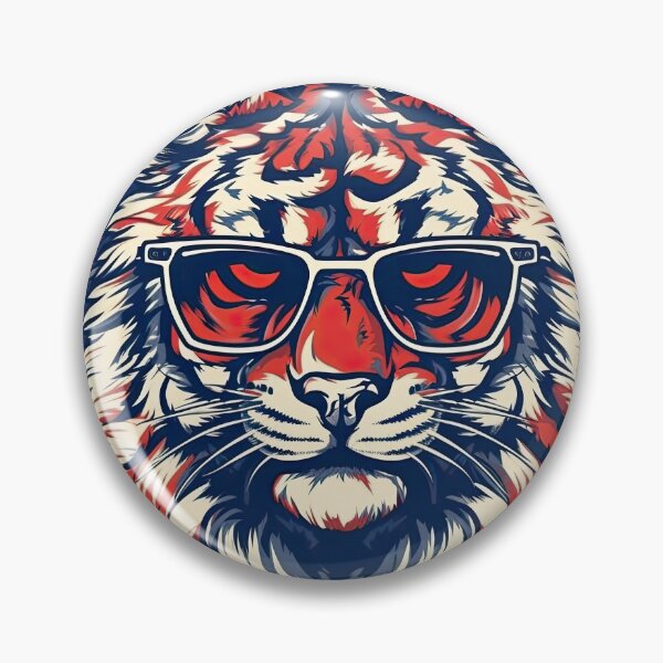 Artikelvorschau, Amerikanischer Tiger mit Brille entworfen und verkauft von Tuong Nguyen.