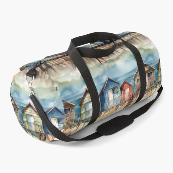 Item preview, Watercolor Beach Huts designed and sold by pinkal.