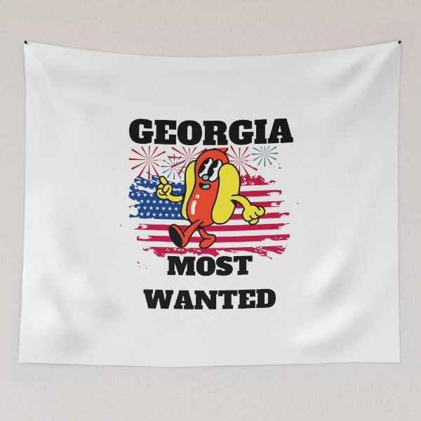 Item preview, GEORGIA Most Wanted Funny Wiener, 4th Of July designed and sold by ShopULove.