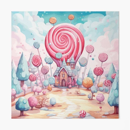 Candyland Vista - Acrylic Wall Art Print, 12