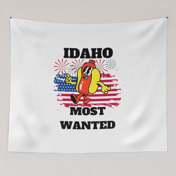 Item preview, IDAHO Most Wanted Funny Wiener, 4th Of July designed and sold by ShopULove.
