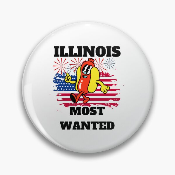 Item preview, ILLINOIS Most Wanted Funny Wiener, 4th Of July designed and sold by ShopULove.