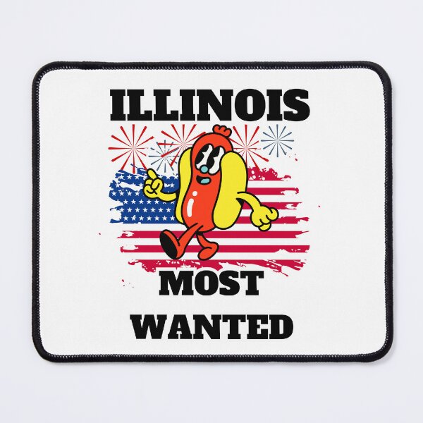 Item preview, ILLINOIS Most Wanted Funny Wiener, 4th Of July designed and sold by ShopULove.