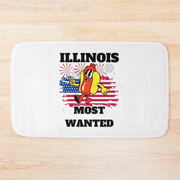Item preview, ILLINOIS Most Wanted Funny Wiener, 4th Of July designed and sold by ShopULove.