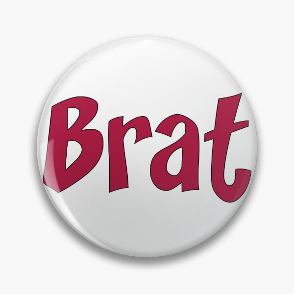 Item preview, Brat - Deep Red on White designed and sold by TeaseMePleaseMe.