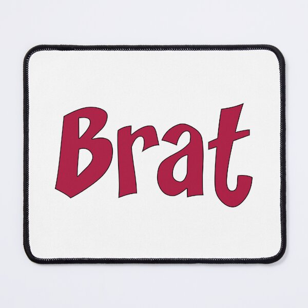 Item preview, Brat - Deep Red on White designed and sold by TeaseMePleaseMe.