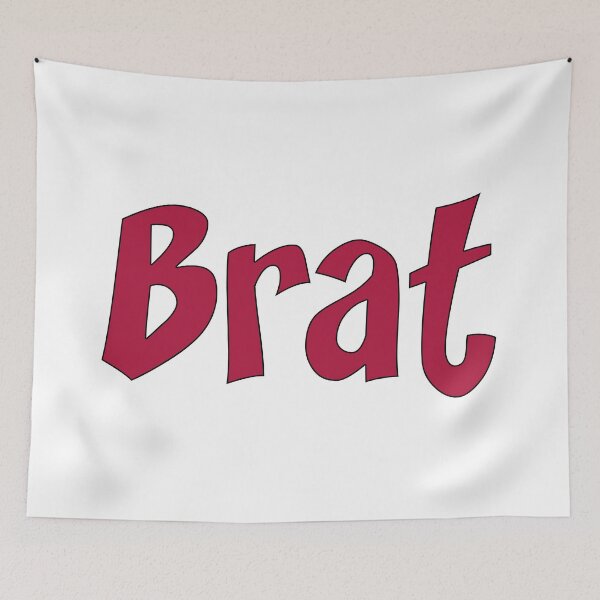 Item preview, Brat - Deep Red on White designed and sold by TeaseMePleaseMe.