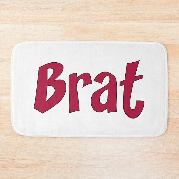 Item preview, Brat - Deep Red on White designed and sold by TeaseMePleaseMe.