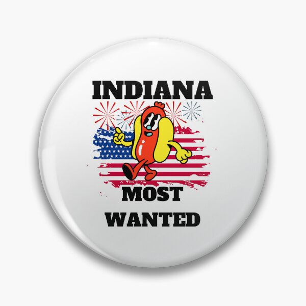 Item preview, INDIANA Most Wanted Funny Wiener, 4th Of July designed and sold by ShopULove.