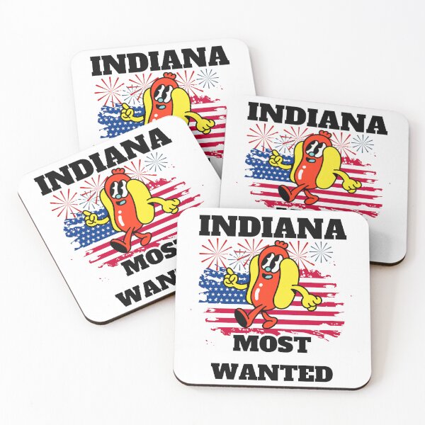Item preview, INDIANA Most Wanted Funny Wiener, 4th Of July designed and sold by ShopULove.