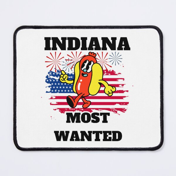 Item preview, INDIANA Most Wanted Funny Wiener, 4th Of July designed and sold by ShopULove.