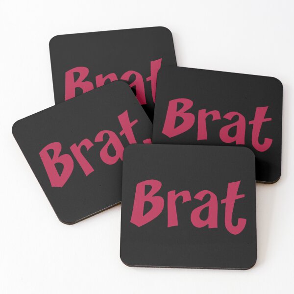 Item preview, Brat - Deep Red on Black designed and sold by TeaseMePleaseMe.