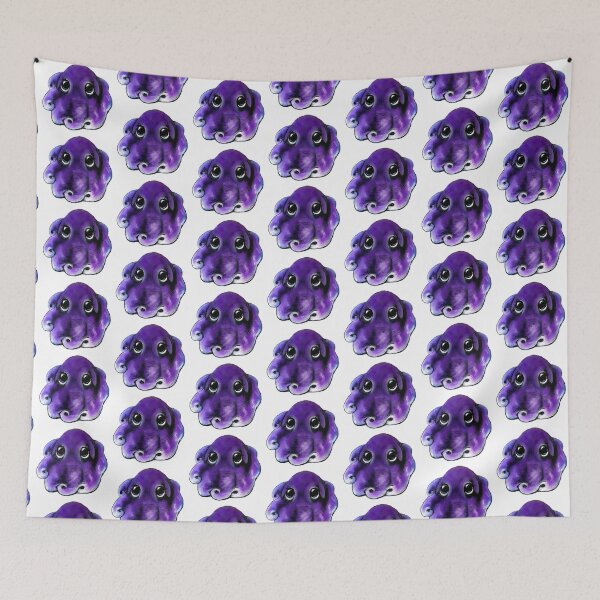 Item preview, Cute purple octopus acrylic painting designed and sold by Funsize-Art.
