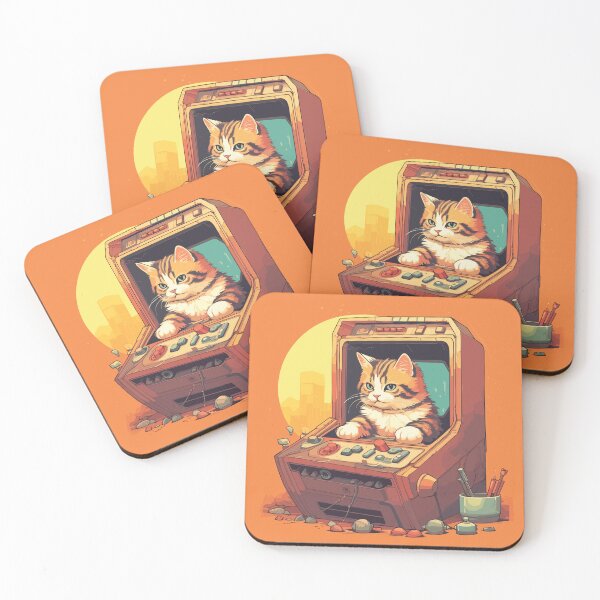 Item preview, Cat in a retro game designed and sold by Jabuticabaeyes.