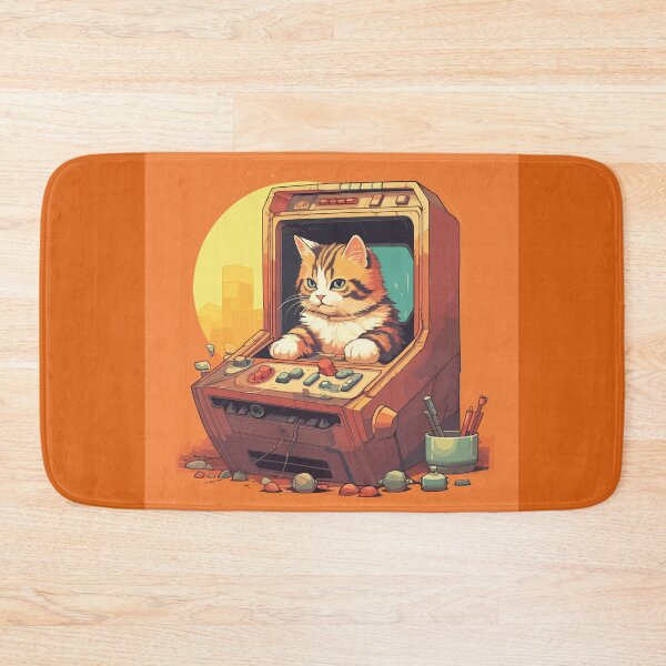 Item preview, Cat in a retro game designed and sold by Jabuticabaeyes.
