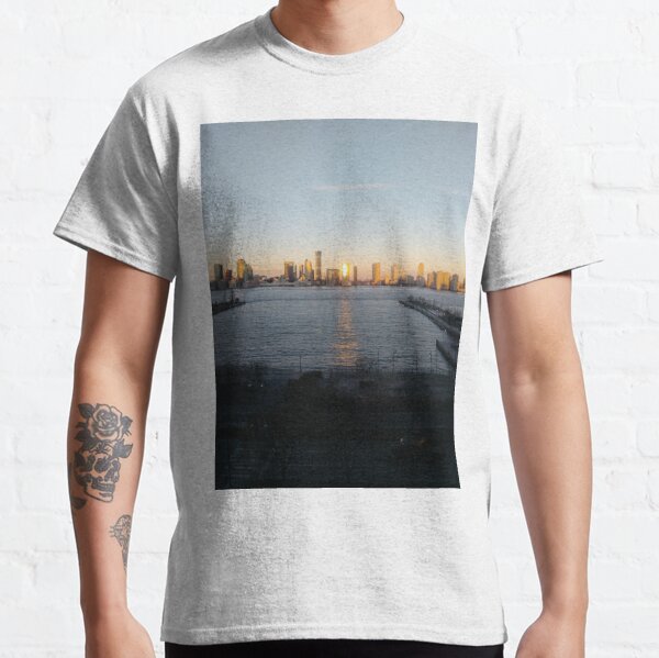 Street, City, Buildings, Photo, Day, Trees, New York, Manhattan, Brooklyn Classic T-Shirt