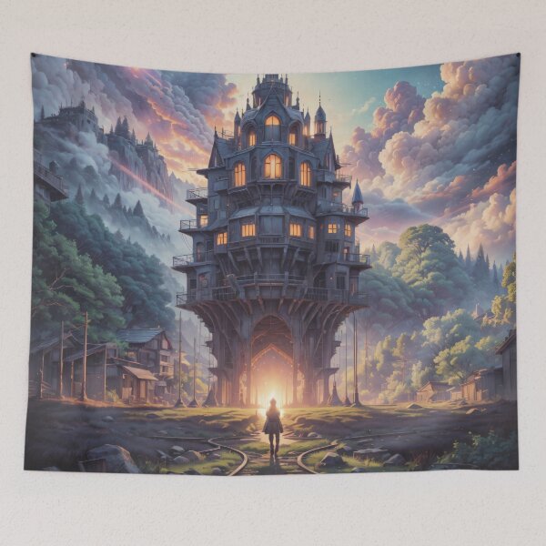 Item preview, Mystic Castle  designed and sold by ArtFusionAI.