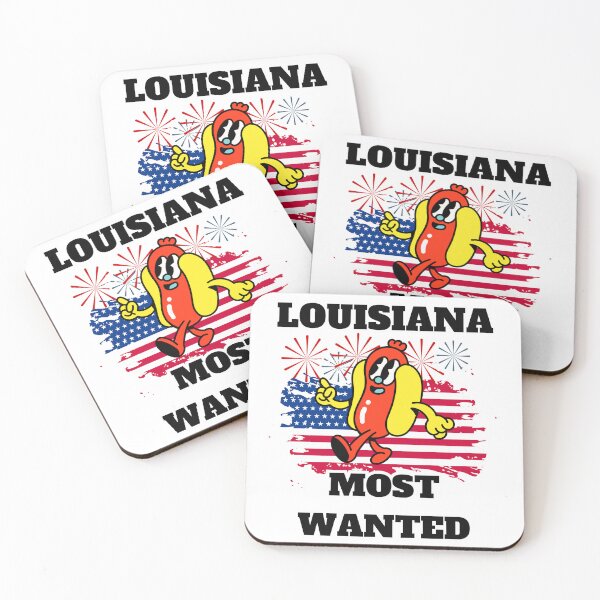 Item preview, LOUISIANA Most Wanted Funny Wiener, 4th Of July designed and sold by ShopULove.
