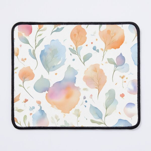 Item preview, Colorful leaf patterns in water colors: A lively composition designed and sold by byaz3.