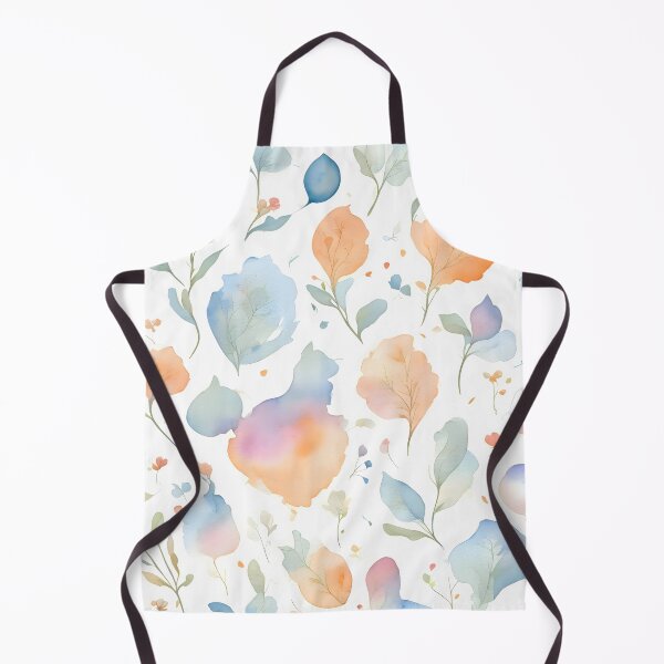 Item preview, Colorful leaf patterns in water colors: A lively composition designed and sold by byaz3.