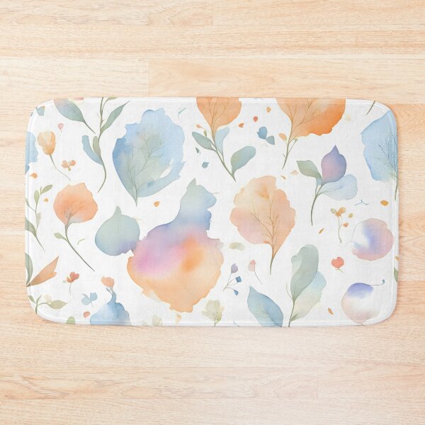 Item preview, Colorful leaf patterns in water colors: A lively composition designed and sold by byaz3.