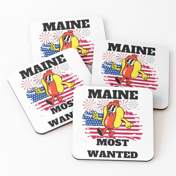 Item preview, MAINE Most Wanted Funny Wiener, 4th Of July designed and sold by ShopULove.