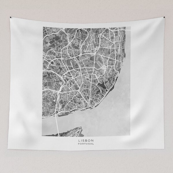 Item preview, Lisbon Portugal City Map designed and sold by ArtPrints.