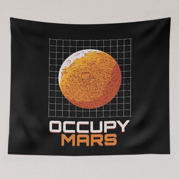 Artikelvorschau, Occupy Mars Planet Weltall entworfen und verkauft von MooonTees.